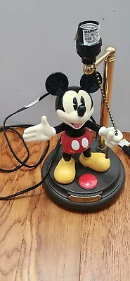 Not Working Disney Mickey Mouse Collectible Vintage Animated Lamp Broken NoShade • $38