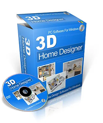 Home Designer 3D Interior Design Software For Microsoft Windows On CD-Rom • £3.49
