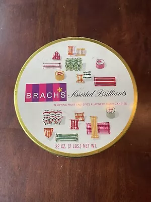 Vintage Brach’s Candy Coffee Button Tin Round Metal Decorative Collectable • $19.99