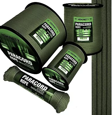 1000Ib Paracord Rope - 100ft / 200ft / 500ft / 1000ft 4mm12 Strand Parachute Sp • $19.98