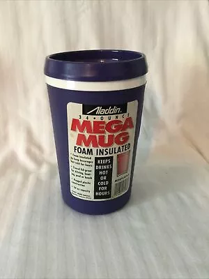 New Vintage 34 Oz Aladdin Insulated Travel Coffee Cup Mug Purple • $16.99