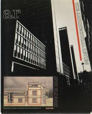 £4 • Buy The Architectural Review 1043 January 1984 Cullinan OMA Grimshaw Gowan Rogers