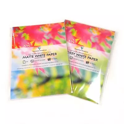 £115.99 • Buy A4 White MATT / GLOSS Self Adhesive Sticker Paper Sheet Sticky Address Label