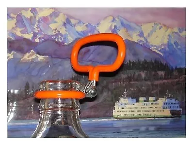 Large Carboy Handle For 6.5 Gallon Glass Fermenter Orange Steel Safety Carrier • $9.95