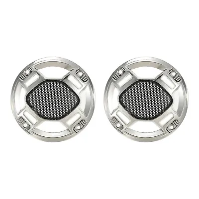 Speaker Grill Cover 3  Mesh Subwoofer Grill Guard Protector Silver 2 Pack • $7.43