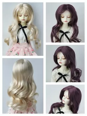 JD445  1/4 Long Curly BJD Wig For  18-20cm Size 7-8inch MSD Top Hair Accessories • $24.09