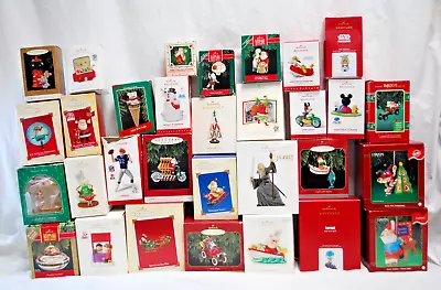 Christmas Ornaments Assorted Hallmark Carlton Cards & Enesco  31 Total  XM1551 • $249.99