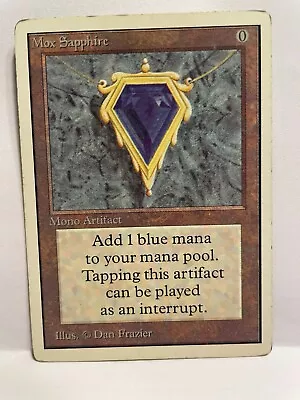 Mox Sapphire Unlimited Mtg Magic The Gathering • $3300