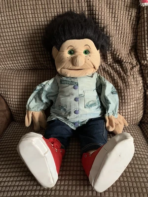 £30 • Buy Folkmanis Ventriloquist Boy (Black Hair) Puppet Dummy Glove Red Shoes Vintage