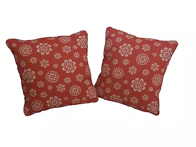 Christmas Design  Lace Snowflakes By John Lewis 1 Pair Of 18  Cushion Covers • £9.95