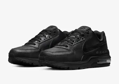 Nike Air Max LTD 3 Triple Black Leather 687977-020 Men's Size US 11 NEW ✅ • $140