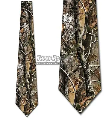 Hunting Ties Mens Camo Necktie Tree Camouflage Tie • $18.75