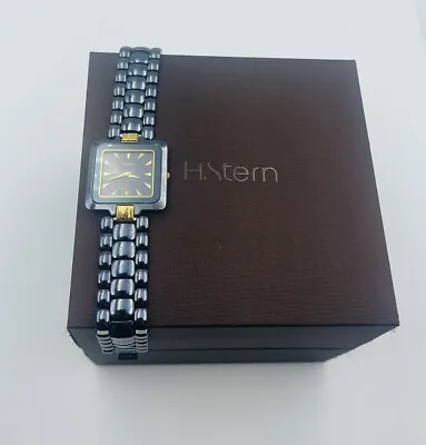 H. Stern Blue Stainless Steel & 18k Yellow Gold Quartz Ladies Watch • $1200