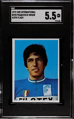 1972 Cox International Auto Flash #295 Francesco Moser Rookie Card RC SGC 5.5 • $99