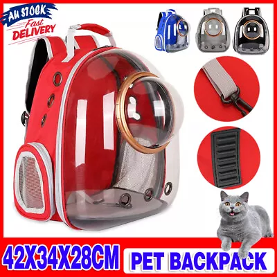 Pet Backpack Carrier Travel Space Capsule Puppy Dog Cat Bag Breathable Outdoor • $26.76