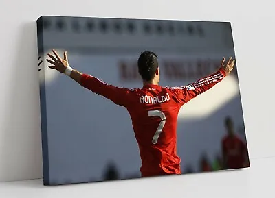 £89.99 • Buy Cristiano Ronaldo 3 Large Canvas Art Float Effect/frame/picture/poster Print