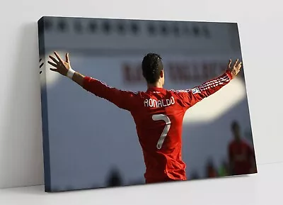£89.99 • Buy Cristiano Ronaldo 3 Large Canvas Art Float Effect/frame/picture/poster Print