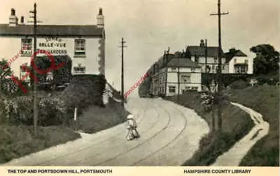 Picture Postcard- PORTSMOUTH THE TOP AND PORTSDOWN HILL (REPRO) • £2.89