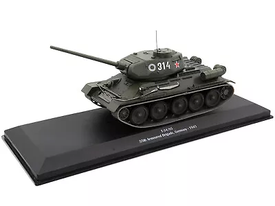 T-34-85 Tank #314 USSR 55th Armoured Brigade Germany 1945 1/43 Diecast Model AFV • $62.41