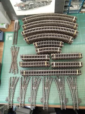 Oo Gauge Job Lot Of 97 X Hornby Triang Super 4 Straight & Curved Track & Points • £25.99