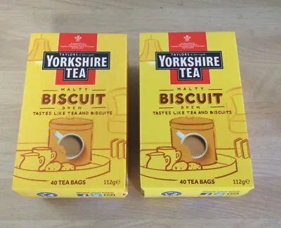2  X 40 Taylors Of Harrogate Yorkshire Tea Bags MALTY BISCUIT BREW • $41.50