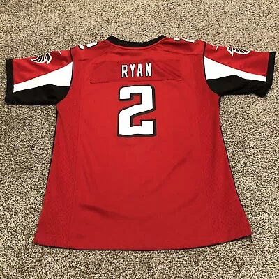 Atlanta Falcons Boys Large Size 14/16 Red Matt Ryan NFL Football Nike Youth Kids • $24.88