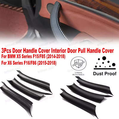 For BMW X5 F15 X6 F16 2014~2018 Interior Door Handle Pull Protective Cover 3Pcs • $26.99