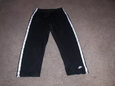 NIKE Black Athletic Polyester SWEATS Sweat Pants Men's 2XL • $14.16