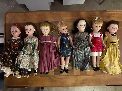 Lot Of 6 Vintage 14  Strung Madame Alexander Little Women Dolls • $105.50