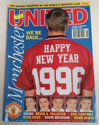 MAGAZINE - The Official Manchester United Magazine Vol 4 No. 1 January 1996 • £3