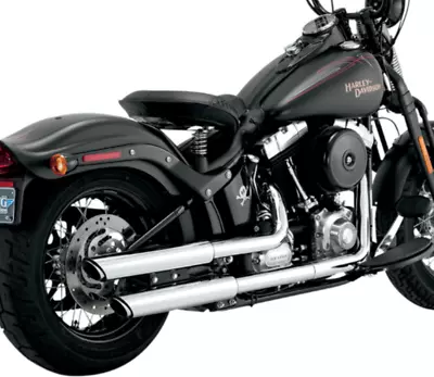 Vance & Hines - 16841 - Twin Slash 3in. Slip-Ons Chrome - 07-17 Softail • $228.95