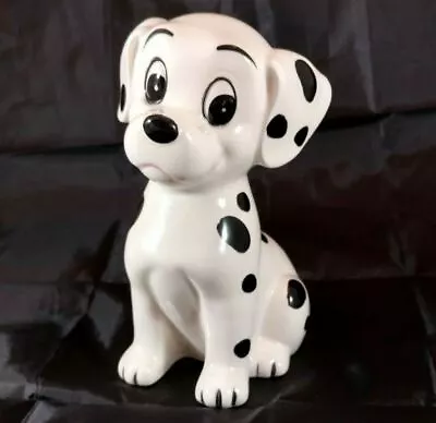 Lovely VINTAGE Disney Ceramic Figurine Piggy Bank 101 Dalmations Puppy JAPAN • $145.28