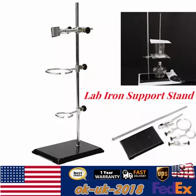 Lab Iron Support Stand Kit W/ Clamp Robs Physics/chemistry Experiment Tool 50cm • $20