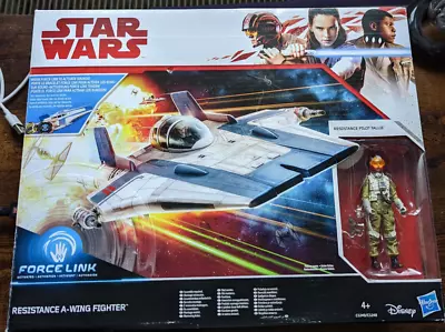£30 • Buy Star Wars Force Link The Last Jedi Pilot Tall + A Wing Star Fighter Action Fig