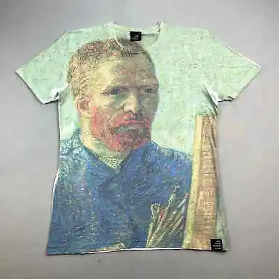 Vincent Van Gogh T-Shirt Adult Medium Green Art Museum Painter Portrait Artist • $21.99