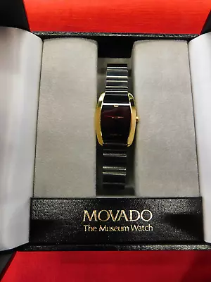 Vintage Women's Movado Museum Watch Quartz Swiss Black Dial  87.C1.920  W/box • $99.99