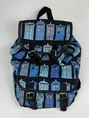 Doctor Who Tardis Colorful Knapsack Backpack Sack Book Bag Licensed 2014 • £24.10