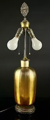 Monumental  CARDER STEUBEN GOLD AURENE LAMP NO RESERVE! • $115.50
