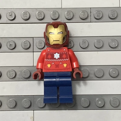 $6.99 • Buy LEGO Marvel Tony Stark Christmas Sweater Iron Man Minifigure From 2021 Set 76196