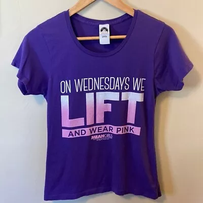 On Wednesdays We Lift & Wear Pink Womens Medium Shirt Activewear Mean Girls • $6.50