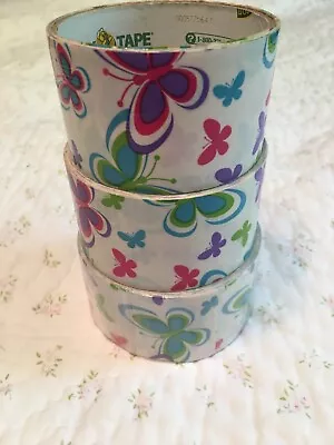 Duck Tape Butterfly Pattern ~ 10 Yards X 1.88 ~ New And Extra • $12.99