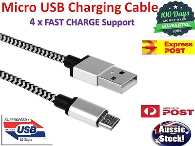 Micro USB Cable 1M Fast Charging Charger Long Cord For Android Samsung Galaxy S7 • $4.62