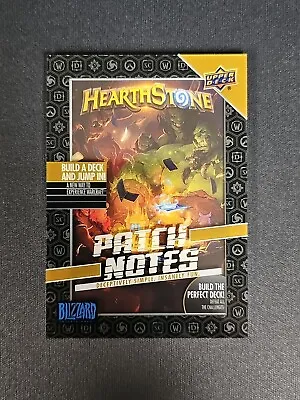 2023 Upper Deck Blizzard Legacy PATCH NOTES Hearthstone #PN-12 1:72000 • $299.99