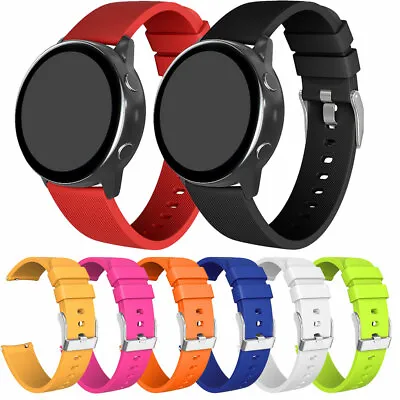 Universal 20mm Quick Release Silicone Wrist Watch Band Strap Unisex For Garmin • $11.48