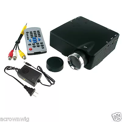 HD 1080P Mini Multimedia LED Projector Home Cinema Theater HDMI USB AV PC Laptop • $58.99