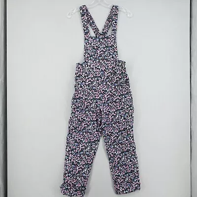 Zara Black Floral Print Dungarees Overalls Romper Jumpsuit Small Cottagecore • $34.99