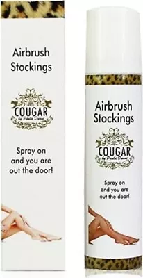 Cougar Airbrush Stockings Fake Tan In A Can Leg/Body Spray 75ml By Paula Dunne • £6.99