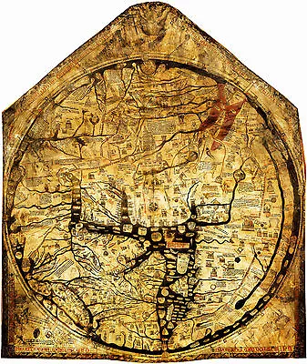 1300 Hereford Mappa Mundi World Map Medieval Vintage History Wall Art Poster • $21.95