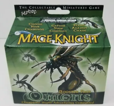 Mage Knight Omens Booster Pack (Sealed OOP) - Wizkids 2005 - WZK0216US • $17.95