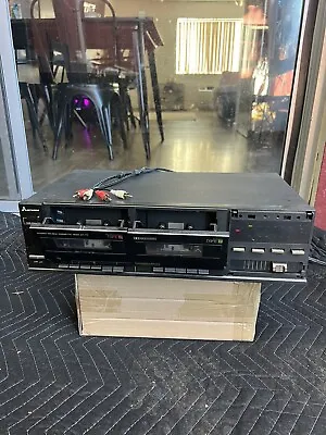 Vintage Mitsubishi Stereo Double Cassette Deck DT-77 READ • $70